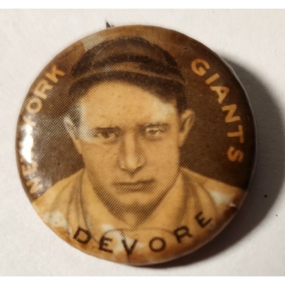1910-1912 Sweet Caporal Pin Joshua Devore New York Giants